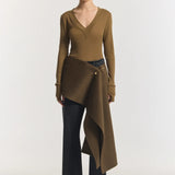 Lotus Top in Khaki Viktoria + Woods