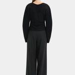 Ayana Merino Sweater in Black Sir.