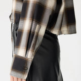 Drawstring Check Shirt BASSIKE