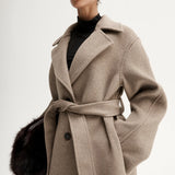 Knox Coat in Oat Marle