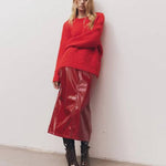 Rosmunda Sweater in Red - Cloth Lifestyle Boutique- Blanca