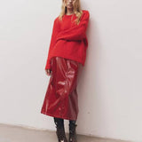Rosmunda Sweater in Red - Cloth Lifestyle Boutique- Blanca