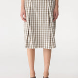 Check Box Pleat Detail Skirt