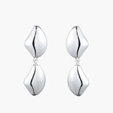 Tearlet Drop Earrings in Gunmetal Anna Rossi