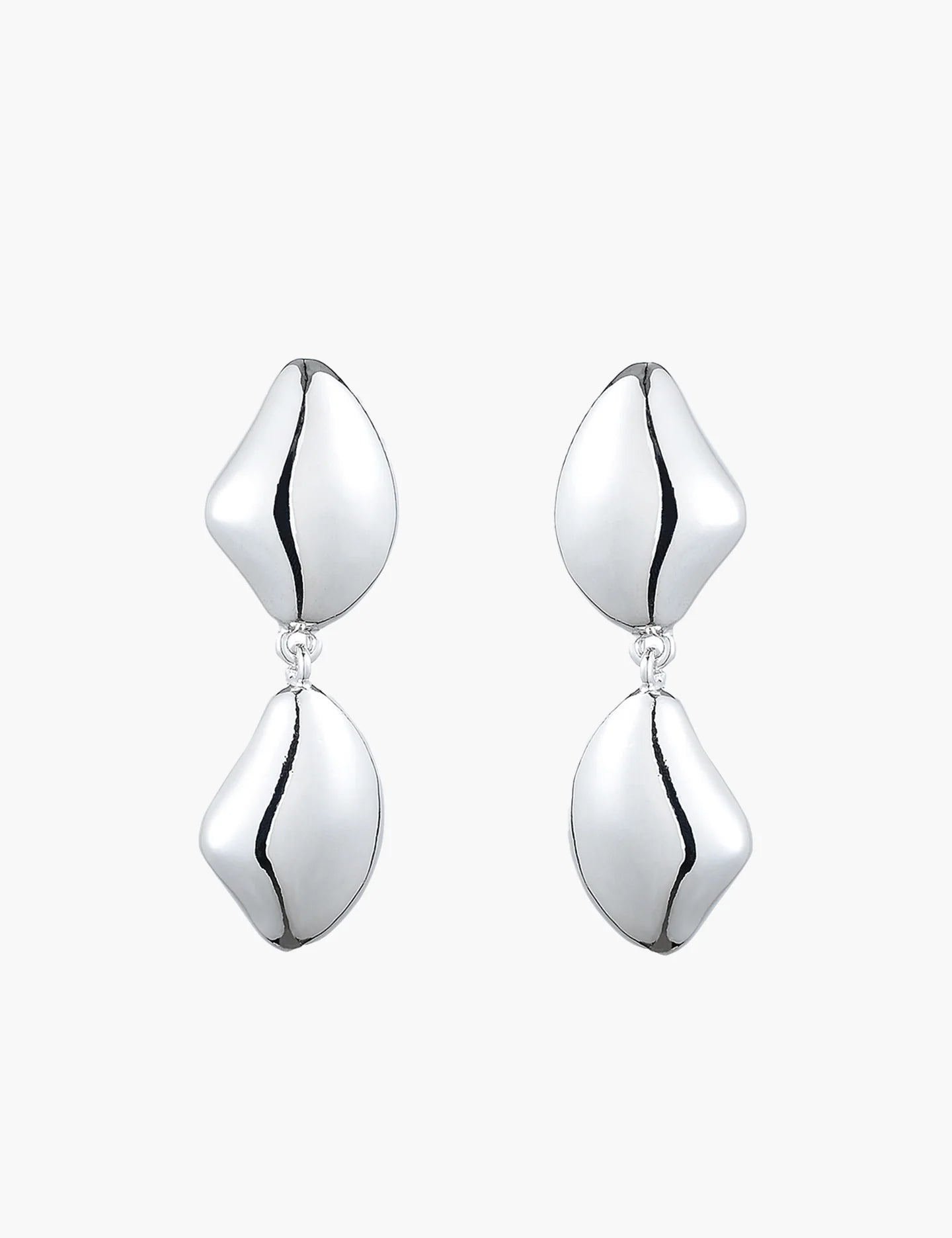 Tearlet Drop Earrings in Gunmetal Anna Rossi