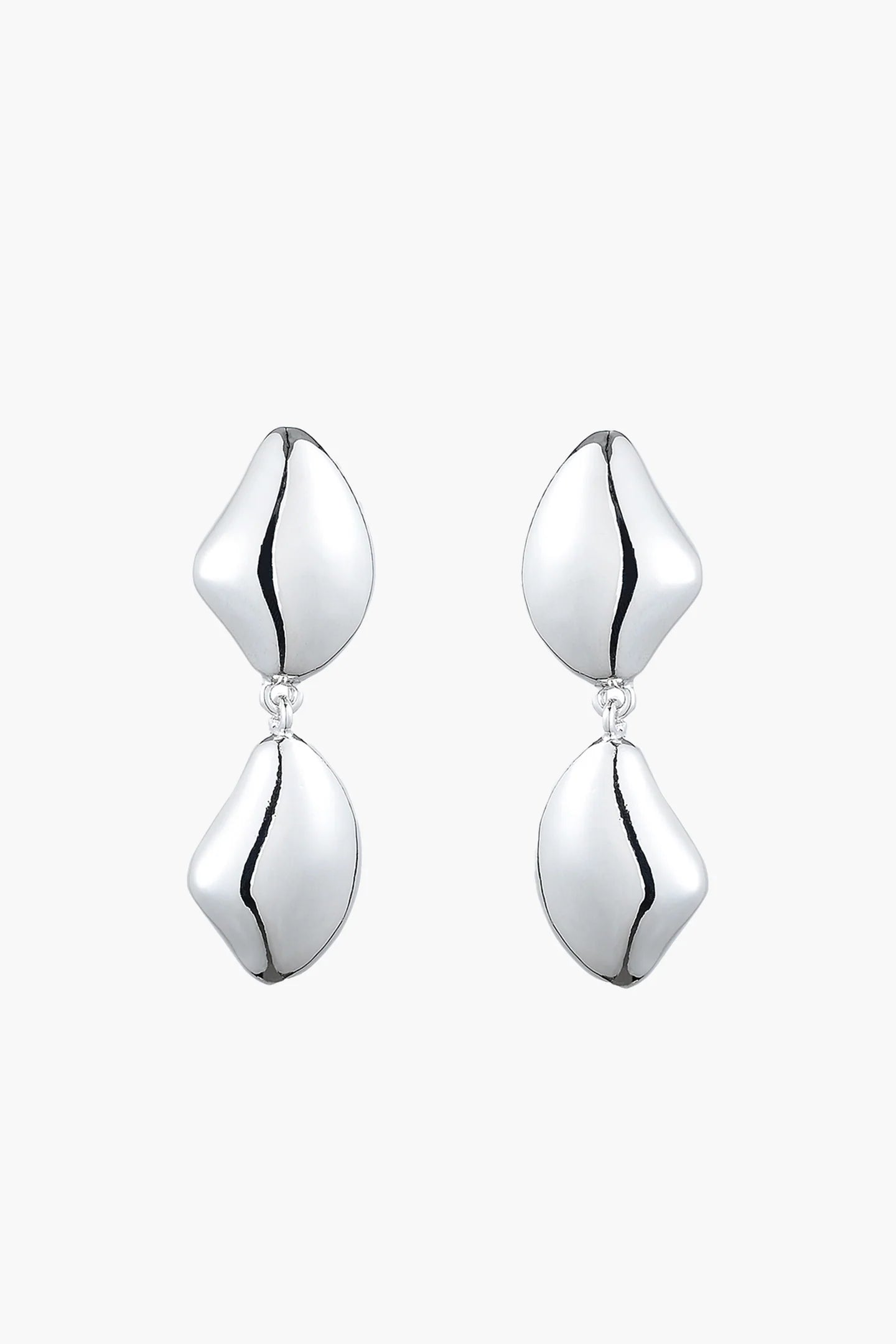 Tearlet Drop Earrings in Gunmetal Anna Rossi