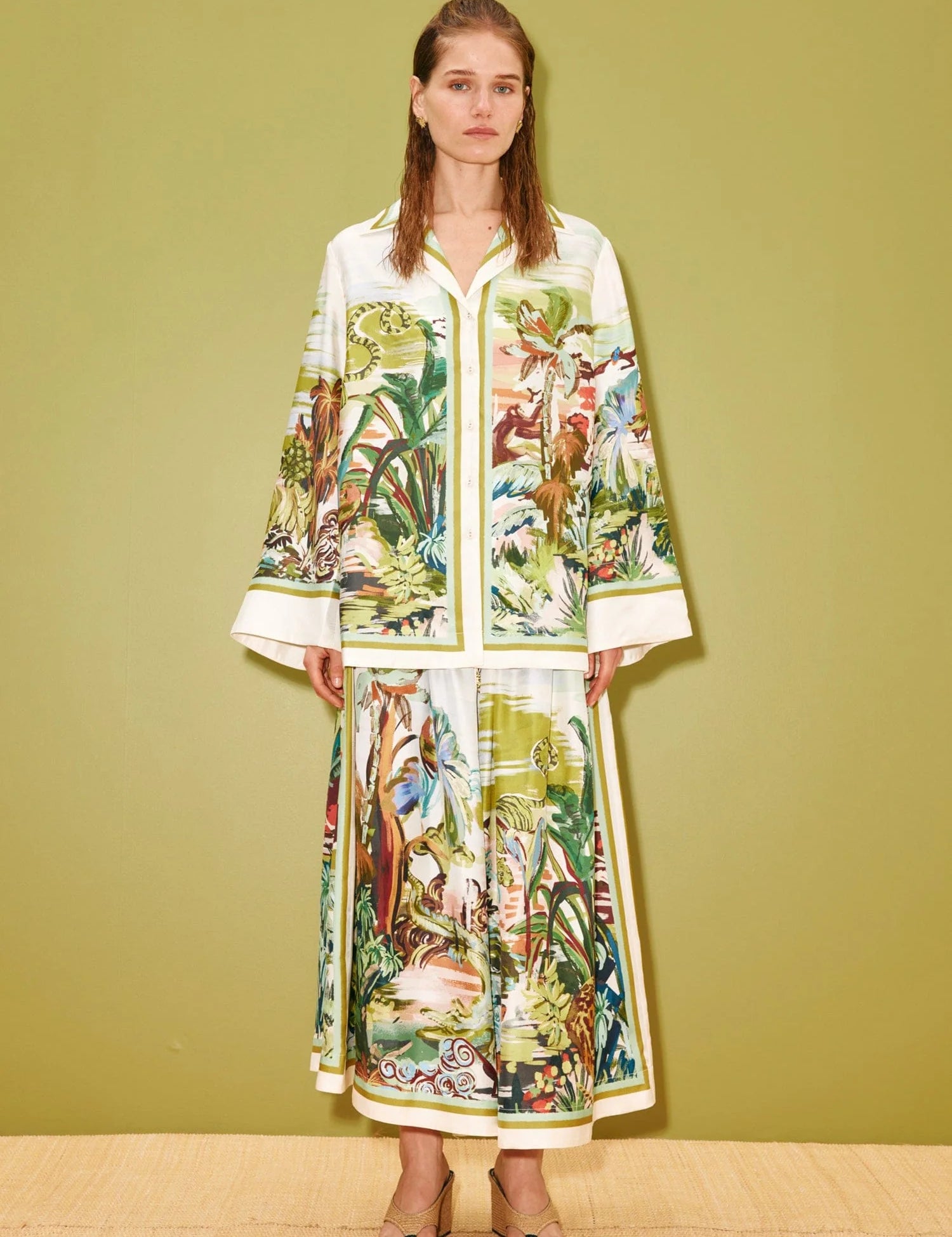 Jungle Boogie Silk Shirt Alemais