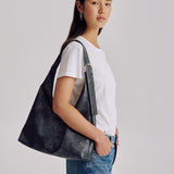 Anya Tote in Charcoal Patchwork