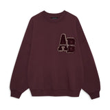 Miles Sweatshirt Letterman in Fig