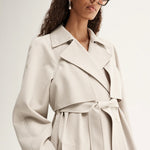 Nova Trench Coat in Pebble Elka Collective