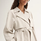 Nova Trench Coat in Pebble Elka Collective