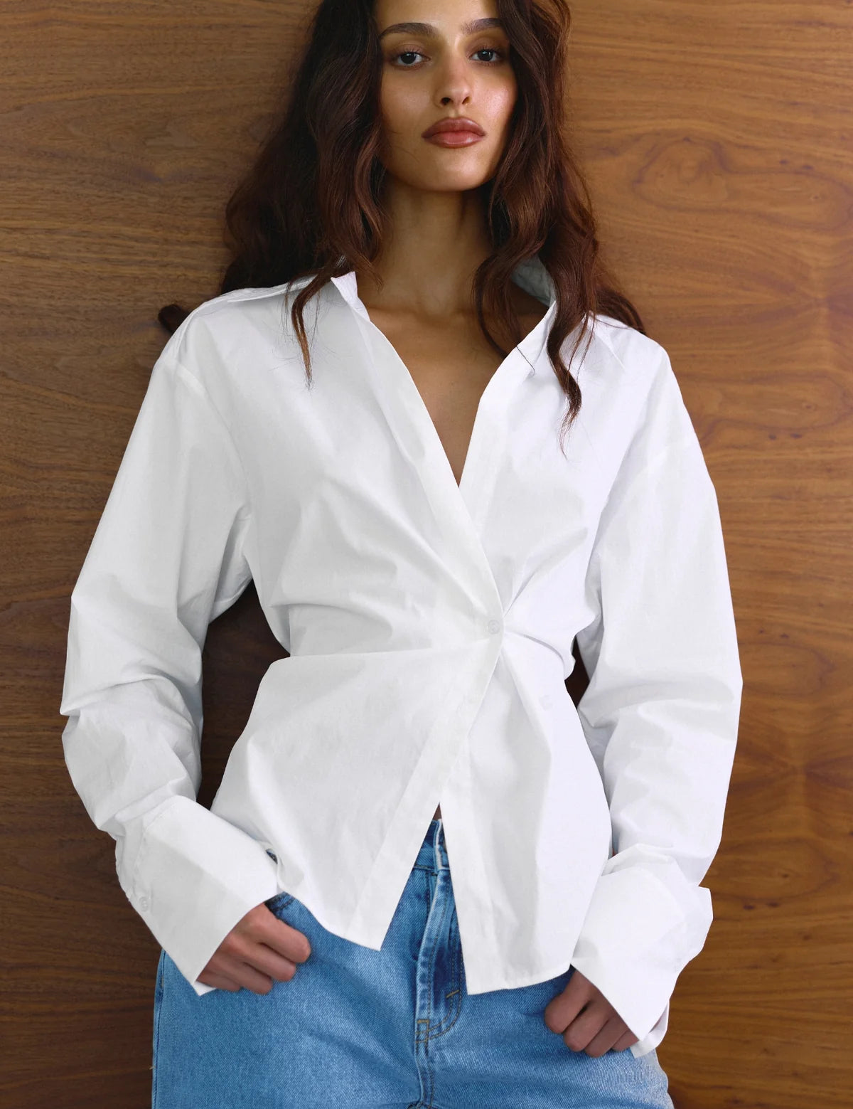 Tilda Shirt in White Bayse Brand