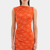 Blanca Mini Dress in Tangerine Sir.