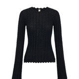 Logan Knit Top in Black Kivari