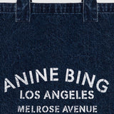 Leo Denim Tote in Ink Blue
