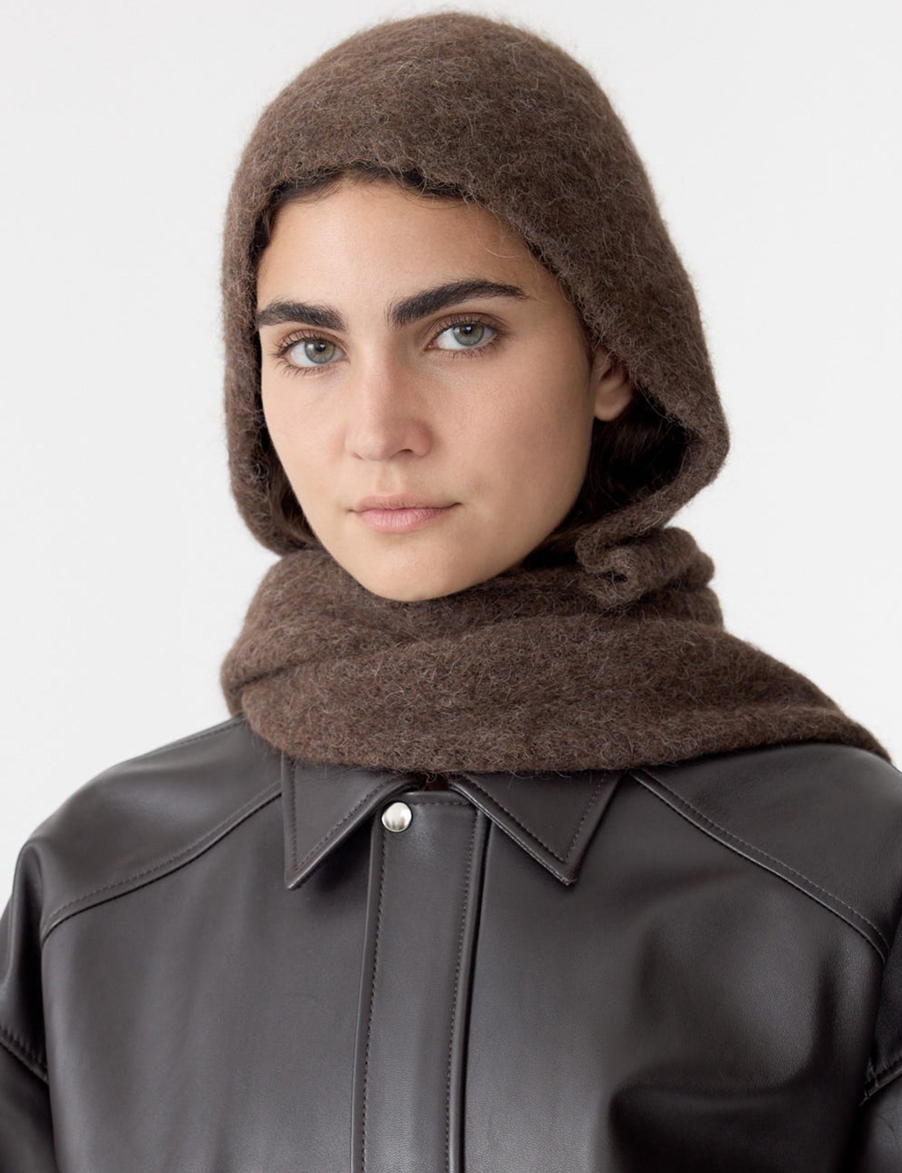 Balaclava Knit in Brown BASSIKE