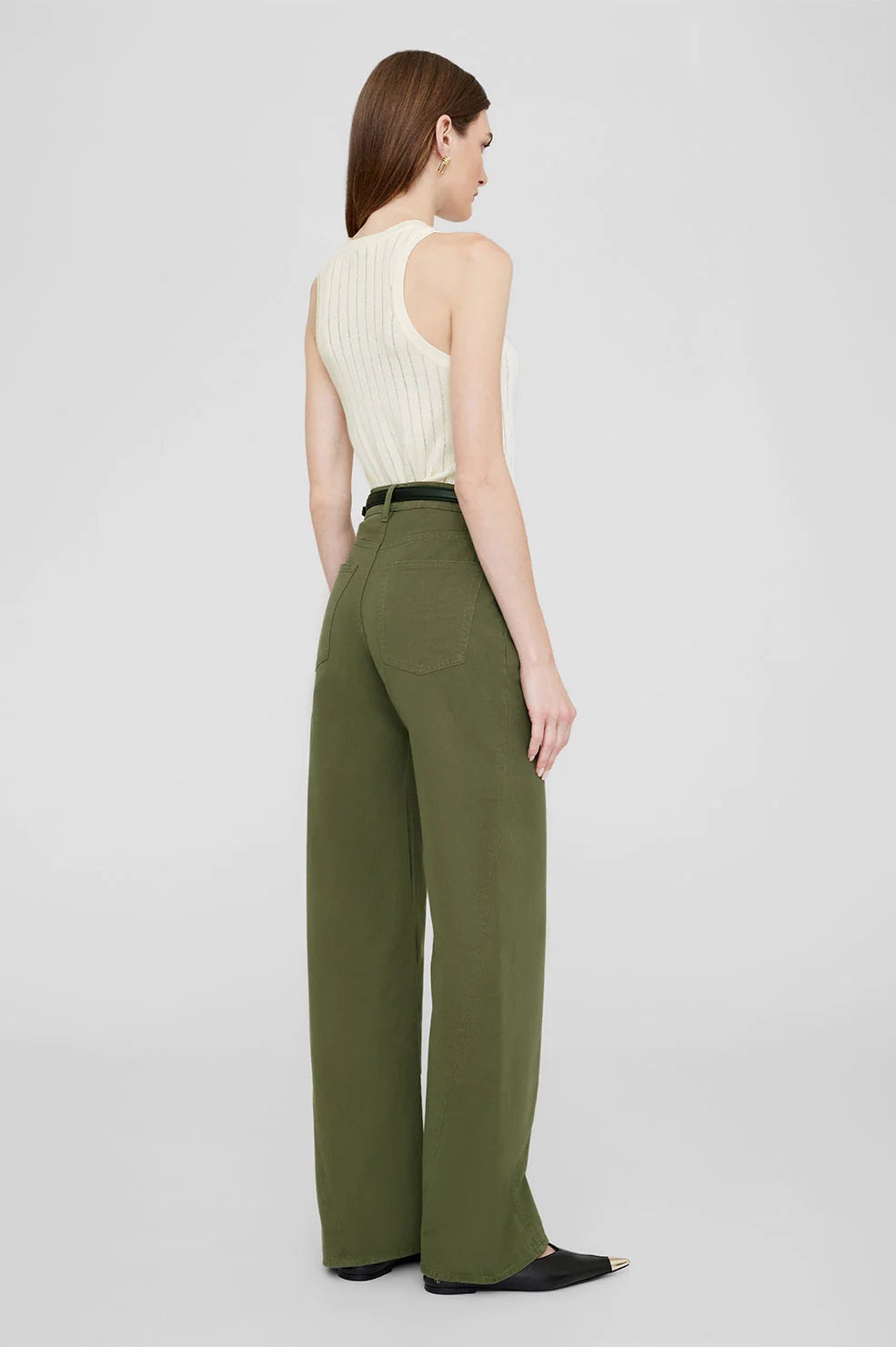 Briley Pant in Army Green