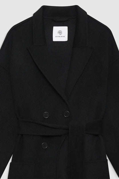 Dylan Coat in Black by Anine Bing