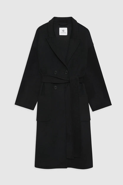 Dylan Coat in Black by Anine Bing