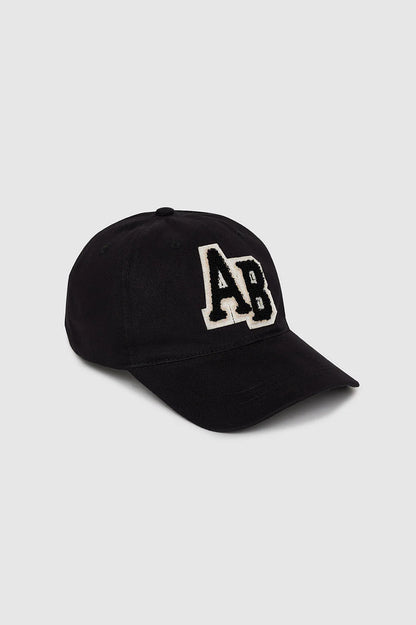 Jeremy Baseball Cap Letterman in Black