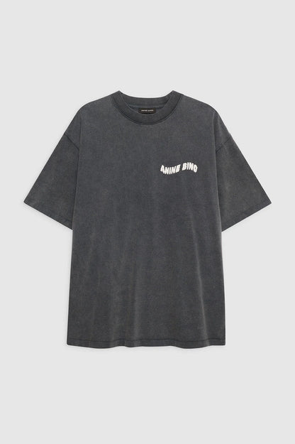 Kent Tee Love washed black - anine bing logo