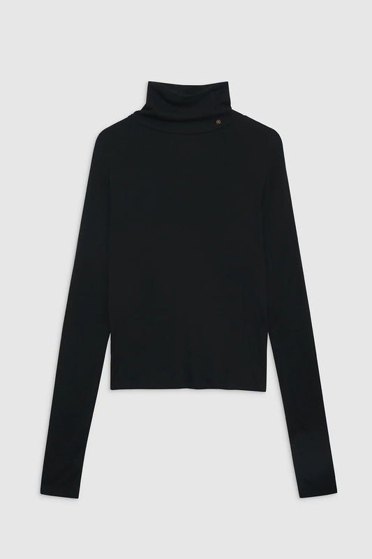 Lia Top in Black Cashmere Blend by Anine Bing