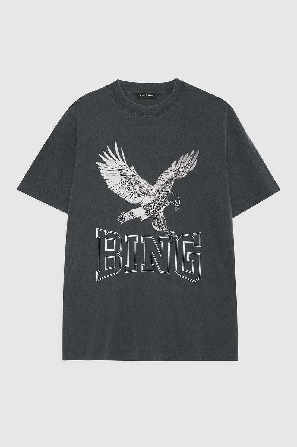 Lili Tee Retro Eagle Washed black Oversized by Anine Bing