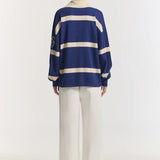 Rival Polo in Blue Stripe Viktoria + Woods