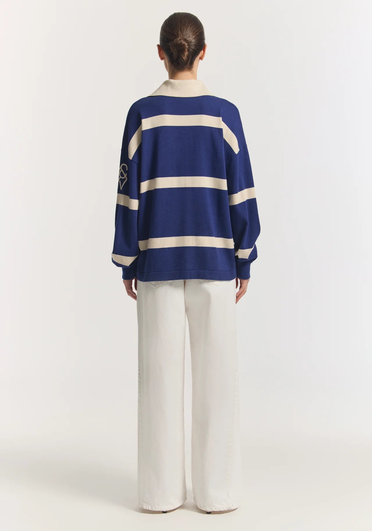 Rival Polo in Blue Stripe Viktoria + Woods
