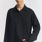 Beckett Polo in Black Viktoria + Woods