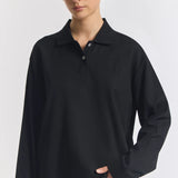 Beckett Polo in Black Viktoria + Woods