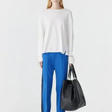 Twill Stripe Pant in Neon Blue and Ink
