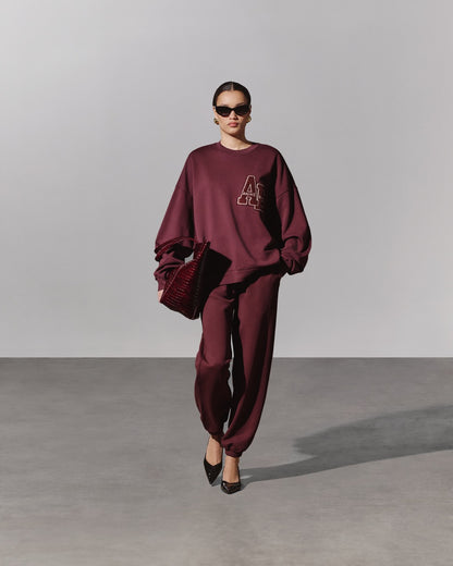 Karter Jogger in Dark Burgundy