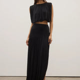 Contessa Skirt in Black Cloth Lifestyle Boutique