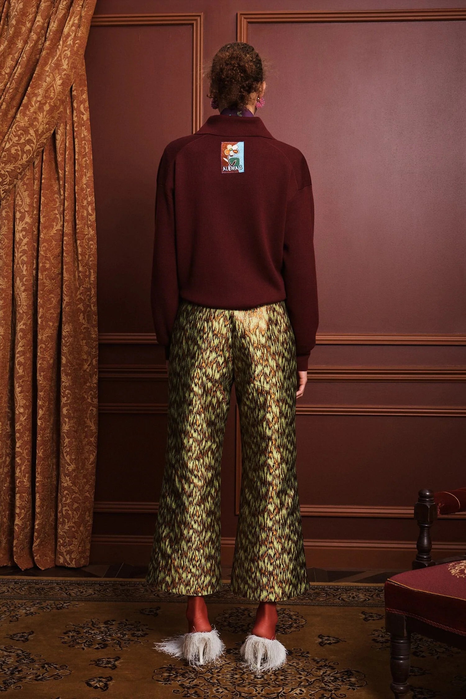 Claudia Plum Knit Polo Alemais