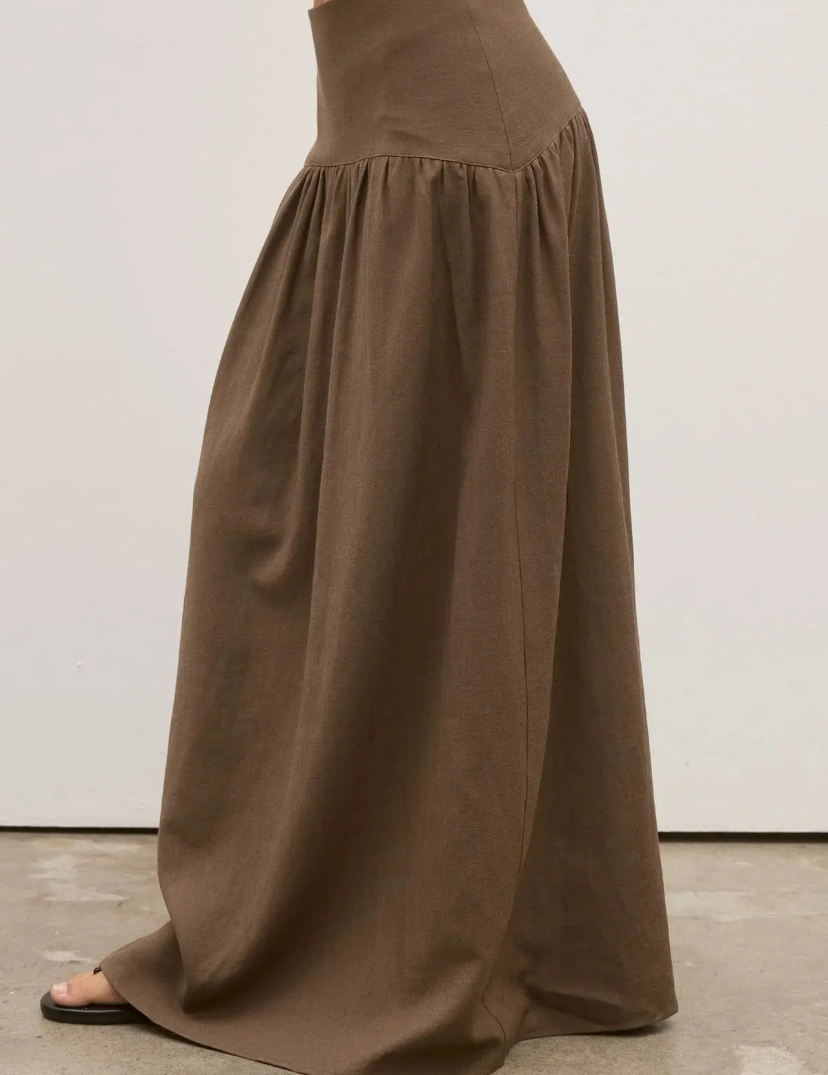 Delphine Skirt in Chocolate Bayse Brand