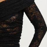 Marie Lace Top in Black