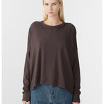 Oversized long sleeve top by bassike at clothlifestyle boutique 
