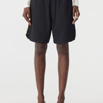 Pique Basketball Short in Black and Lemon BASSIKE