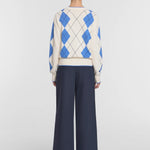 Lucky Knit Sweater in Argyle Print Viktoria + Woods