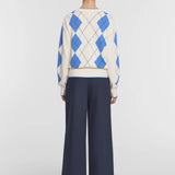 Lucky Knit Sweater in Argyle Print Viktoria + Woods