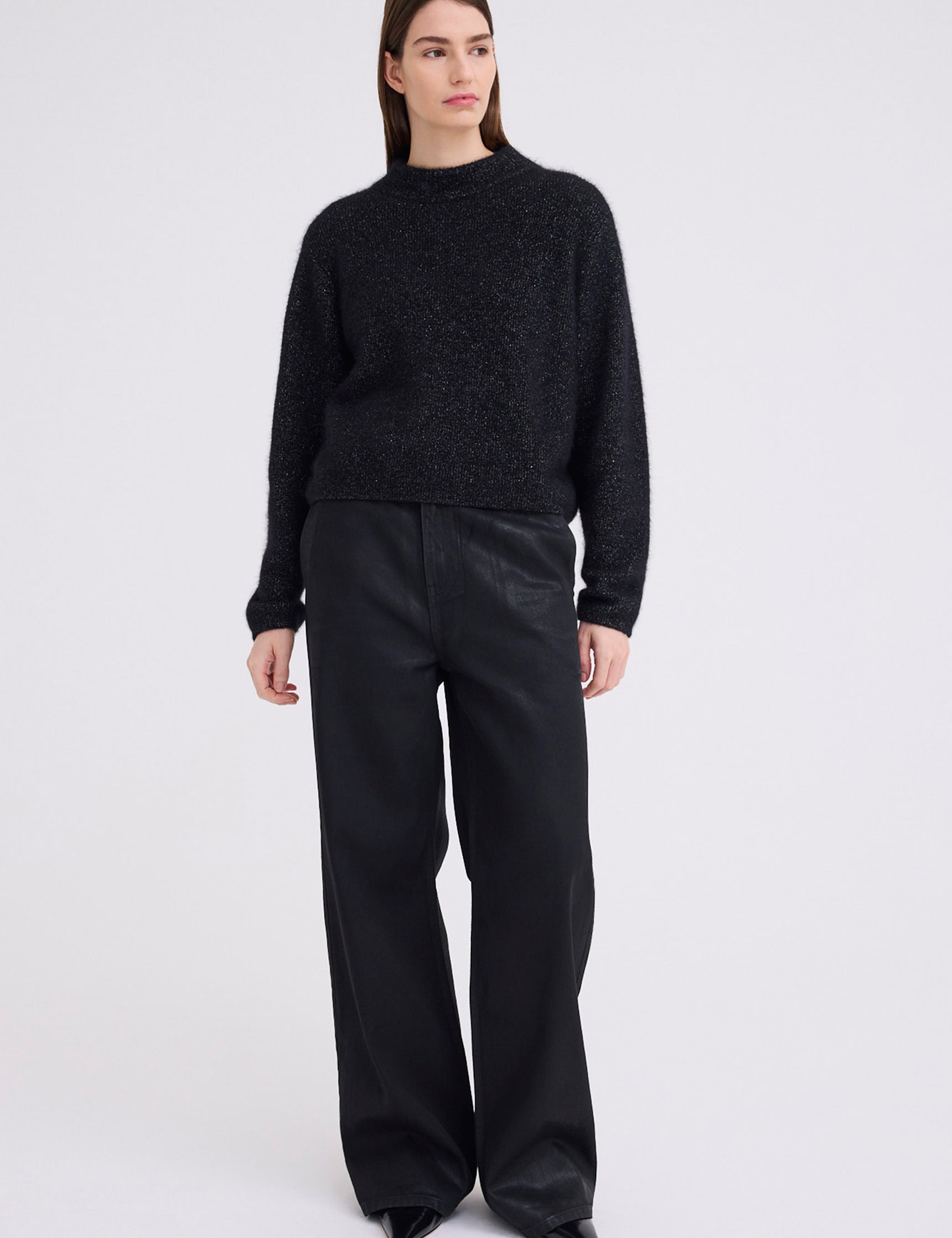 hudd shimmer wool sweater