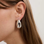 tear drop earring in gun