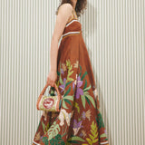 Alfie Twist Dress in Chocolate