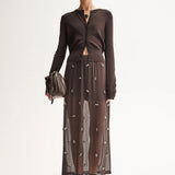 Victoria Knit Cardigan Chocolate Elka Collective