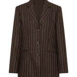 Leon Blazer in Chocolate Stripe Posse