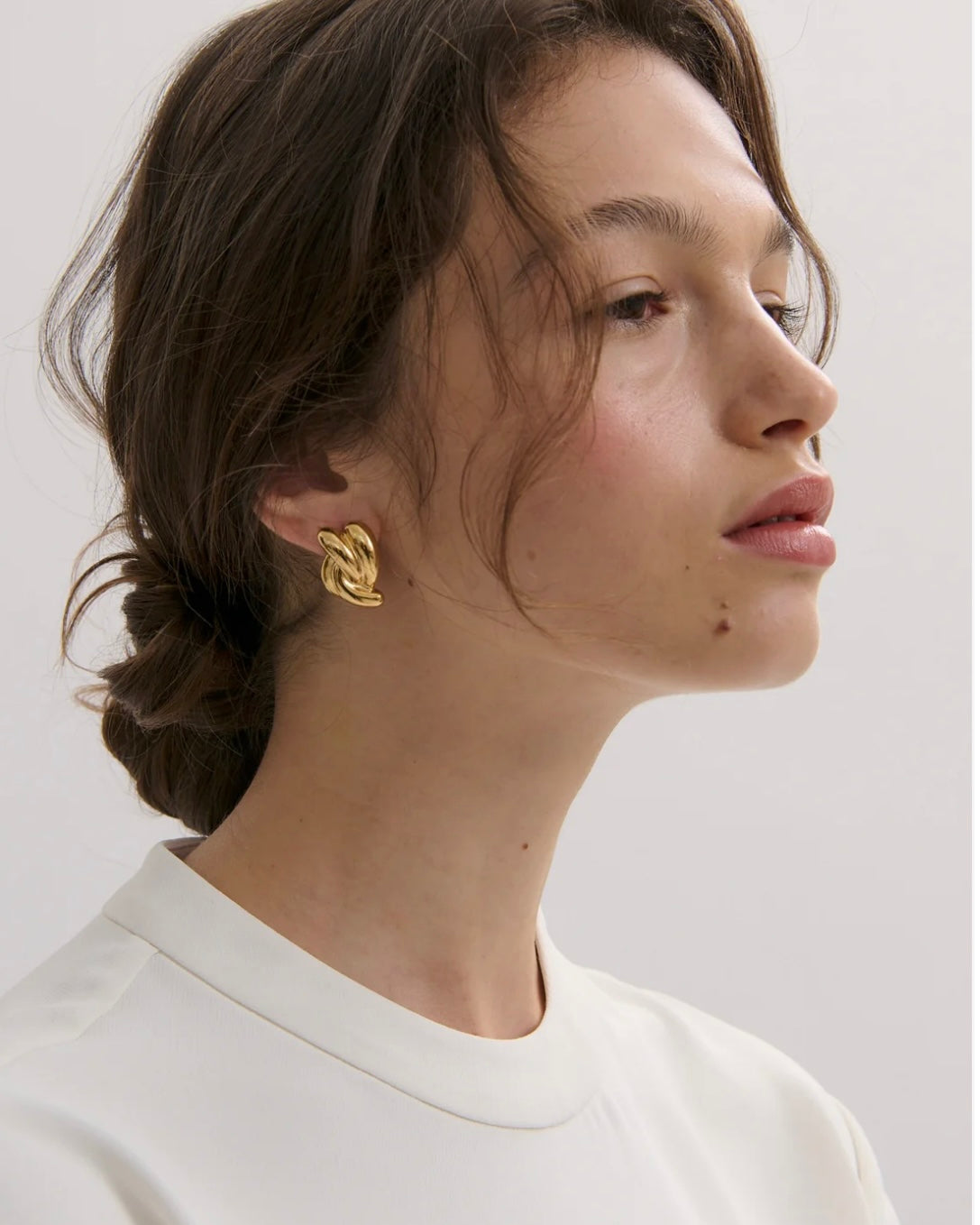 Whirlpool Earring in Gold