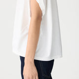 Circle T-Shirt in White Bassike