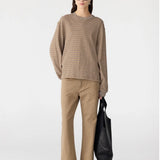 Stripe Slouch L/S In Brown Stripe