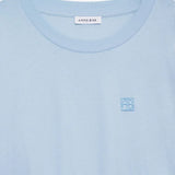 Johnny Cropped Tee Framed Monogramin Pale Blue ANINE BING